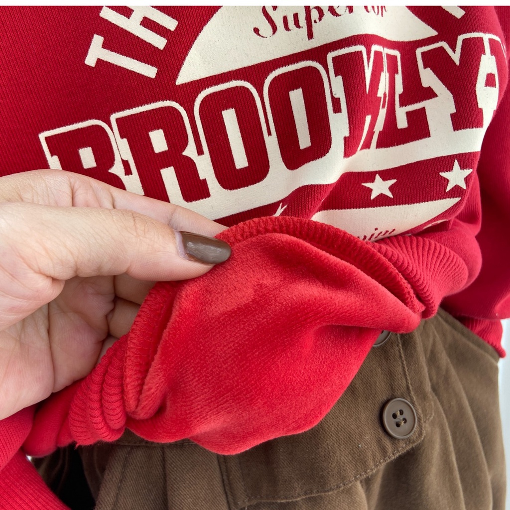 Áo Nỉ Lót Lông Cừu Thời Trang Thu Đông Cho Bé Trai