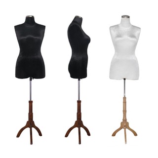 Manocanh  nữ bọc vải nhung chân gỗ 3 chạc