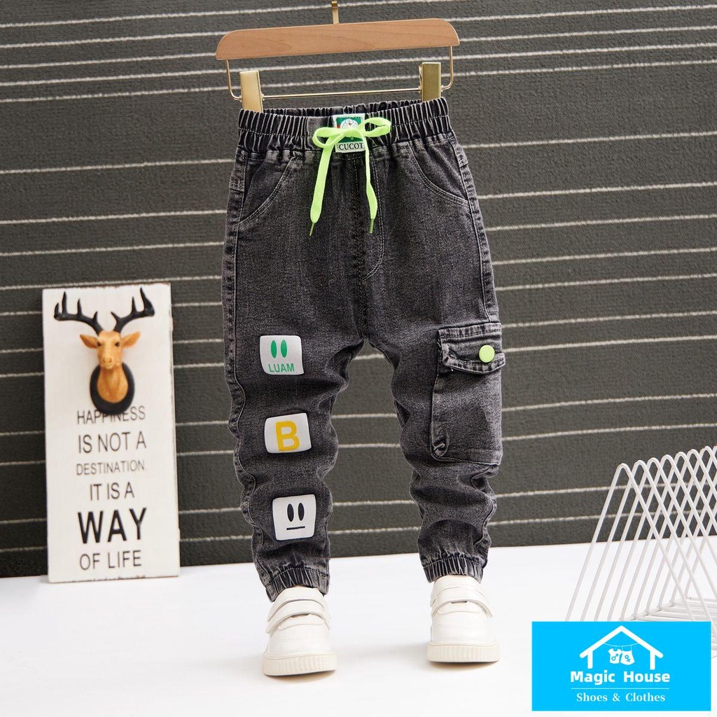 M & H ~  Quần Jean Dài Phong Cách Mới Năm 2022 Thời Trang Mùa Xuân Cho Bé Trai