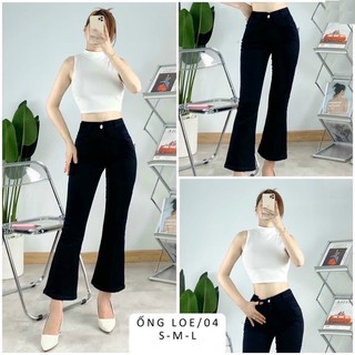 QUẦN JEANS LOE XANH TRƠN LƯNG CAO Size Đại