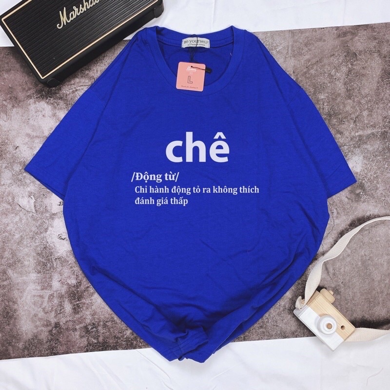 Áo thun nam nữ unisex in chữ chê bắt trend hài hước vải cotton thoáng mát cổ tròn shop.lucas