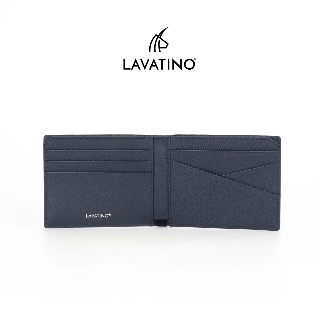 Ví Da Nam Cao Cấp LAVATINO LUCAS - 100% Da Bò Saffiano Vân Chìm - Sang Trọng, Tinh Tế - Quà Tặng Ý Nghĩa Cho Người Thân