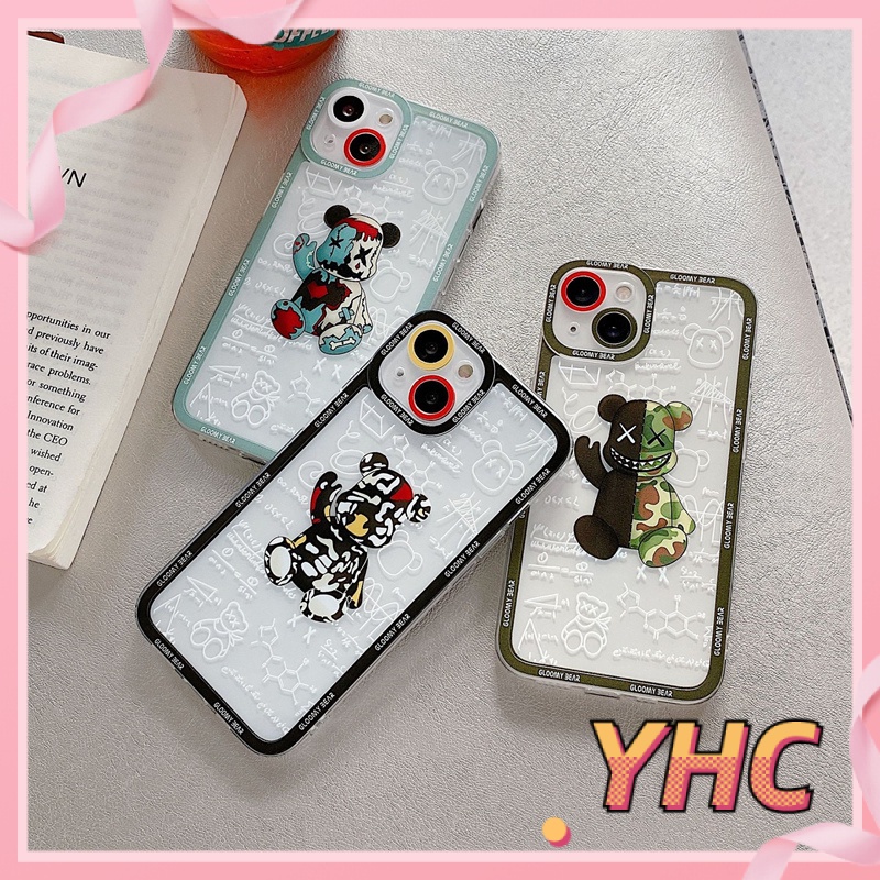 ốp iphone Họa Tiết Gấu Vui Nhộn tương thích iPhone 6s 6splus 7 7plus 8 8plus X XS 11 12 Pro Max Plus Promax-427