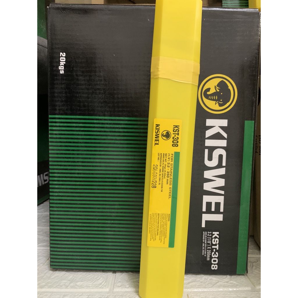 Que hàn inox 308 KST-308 Kiswel thương hiệu Hàn Quốc 2kg