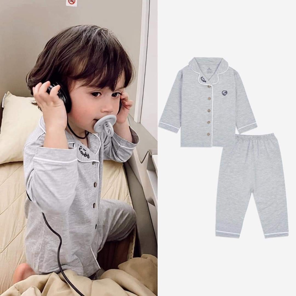 Bộ dài tay Pijamas Bambus Mella Bu cho bé 10kg đến 20kg