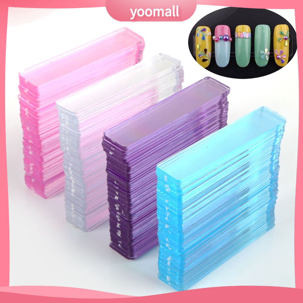 Set 50 Giá Đỡ Trưng Bày Lọ Sơn Móng Tay Bằng Acrylic Siêu Nhẹ