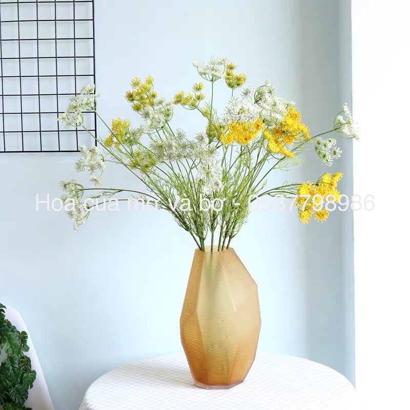 Cành Hoa Tiểu Hồi Hương - Bọt Tình Nhân Cao Cấp MerBer Cành Dài 75cm