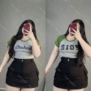 ÁO THUN CROPTOP TAY NGẮN [TNT SHOP BIGSIZE 60KG 90KG]