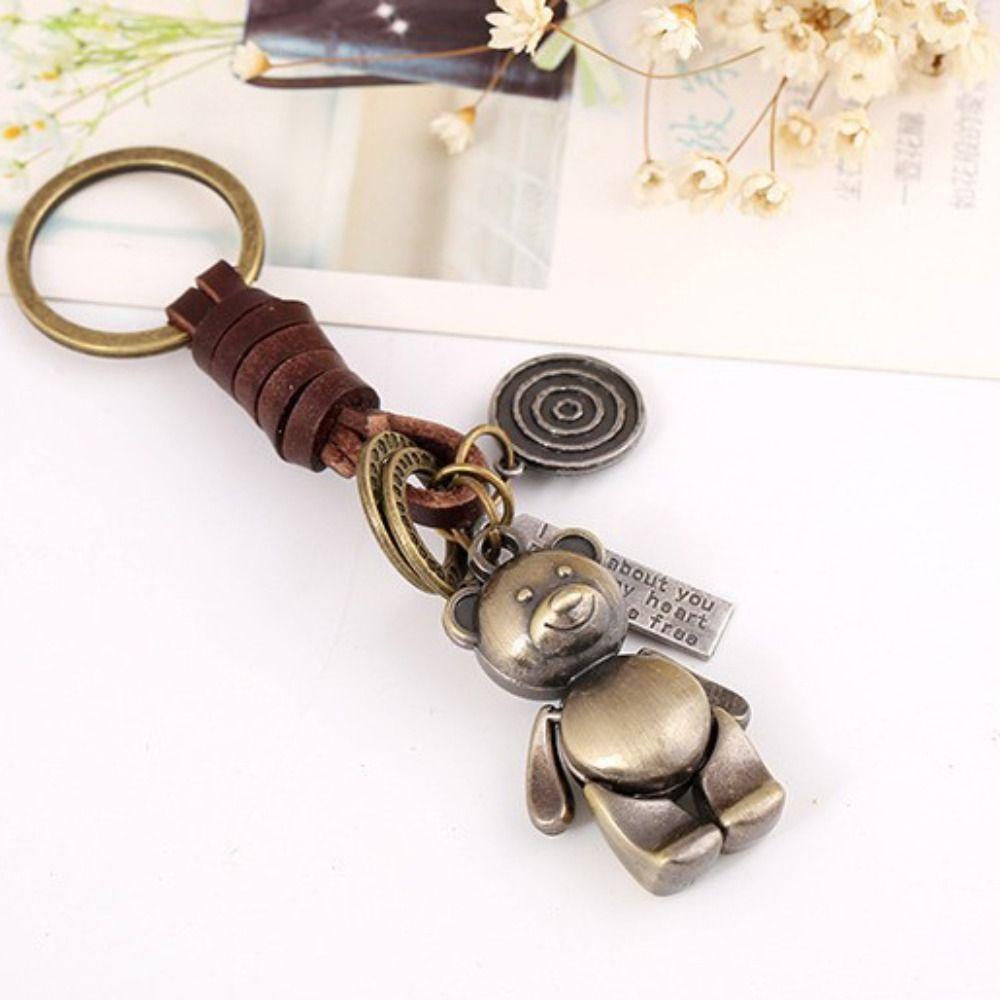 Móc Khóa Hình Gấu Bông Dễ Thương Phong Cách Hàn Quốc