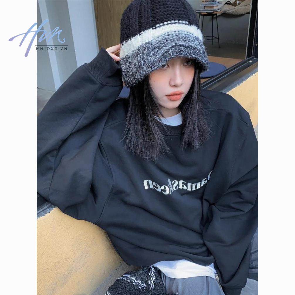Ins Blogger Mũ Len Dệt Kim Phong Cách Retro Niche Phiên Bản Lớn Mùa Thu Đông Cho Nữ