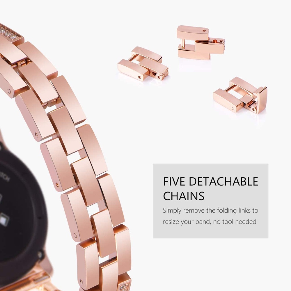 Dây Đeo Đồng Hồ Sang Trọng Cho Samsung Galaxy Watch 5 4 Classic 42mm 46mm / Watch3 41mm 45mm / Moto 360