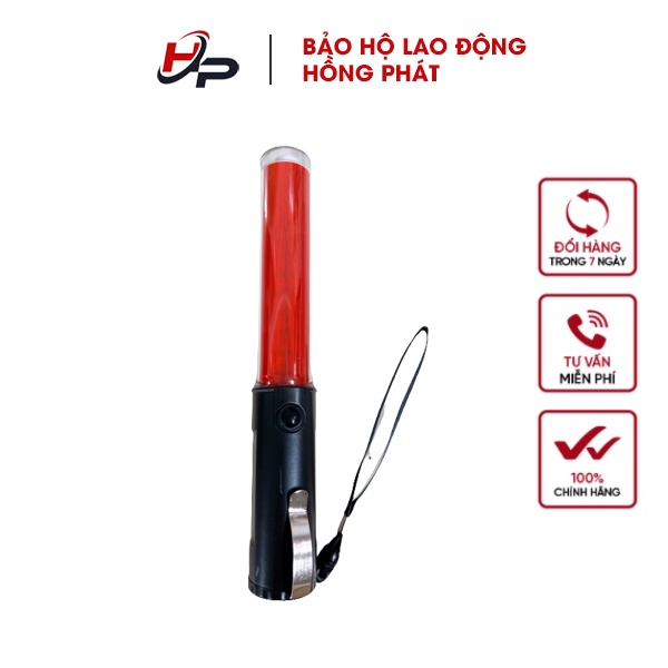 Gậy chỉ huy cảnh báo có đèn 50cm dễ dàng sử dụng chất lượng cao - Bảo hộ lao động Hồng Phát