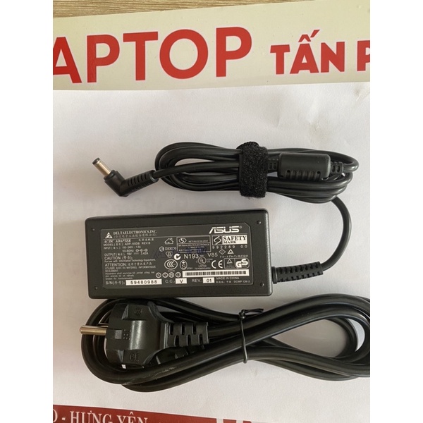 Sạc Laptop Asus X44h, K43e, K42, K53e, X401A kích thước chân sạc thường to 5.5mm*2.5mm tặng kèm dây nguồn