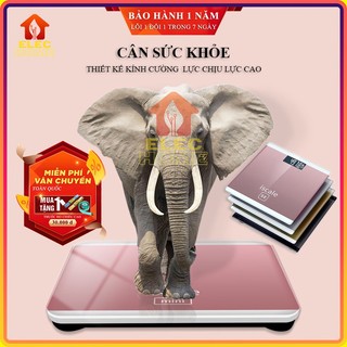 Cân Sức Khỏe Điện Tử Vuông Mặt Kính Cường Lực ISCALE Kiểm Soát Cân Nặng, Sức Khỏe Gia Đình Bạn