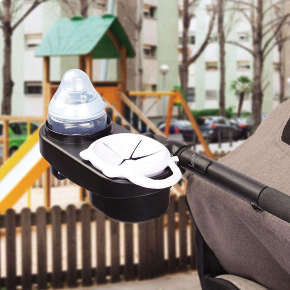 Giá Đỡ Bình Nước / Snack 1 Ngăn Chống Trượt Gắn Xe Đẩy Em Bé