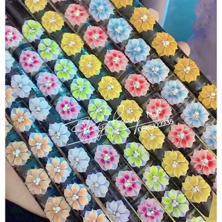 Hoa bột nail- hoa đính móng (fom chân)