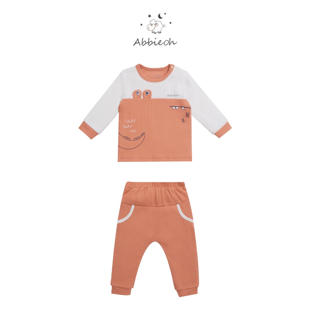 Bộ Dài Tay Hoạ Tiết Động Vật ABBIEOH Cho Bé Trai Và Bé Gái 0-3 Tuổi BO469 BO391 BO395