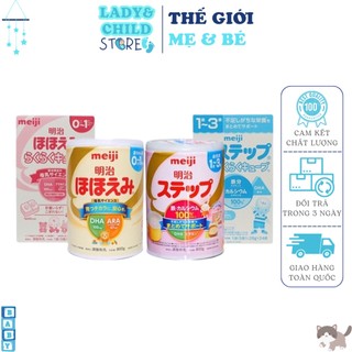 Sữa bột meiji ⚡ cam kết chính hãng ⚡ sữa bột meiji nội địa nhật số 0-1, 1-3 800gr hàng đầu nhật bản