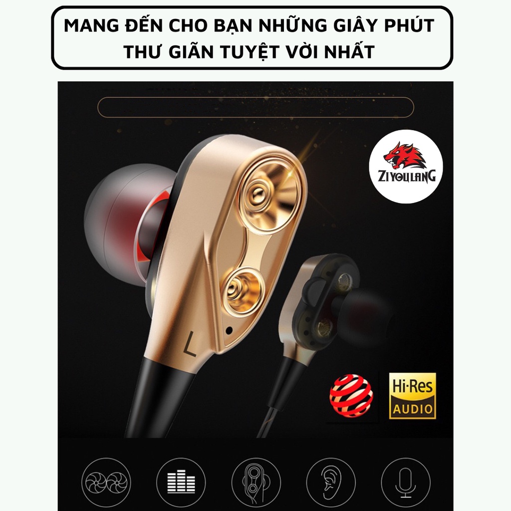 Tai Nghe Có Dây In-Ear CK8 NEW Pro Chống Ồn Cao Cấp, Âm Thanh Hifi Nghe Nhạc Cực Chill