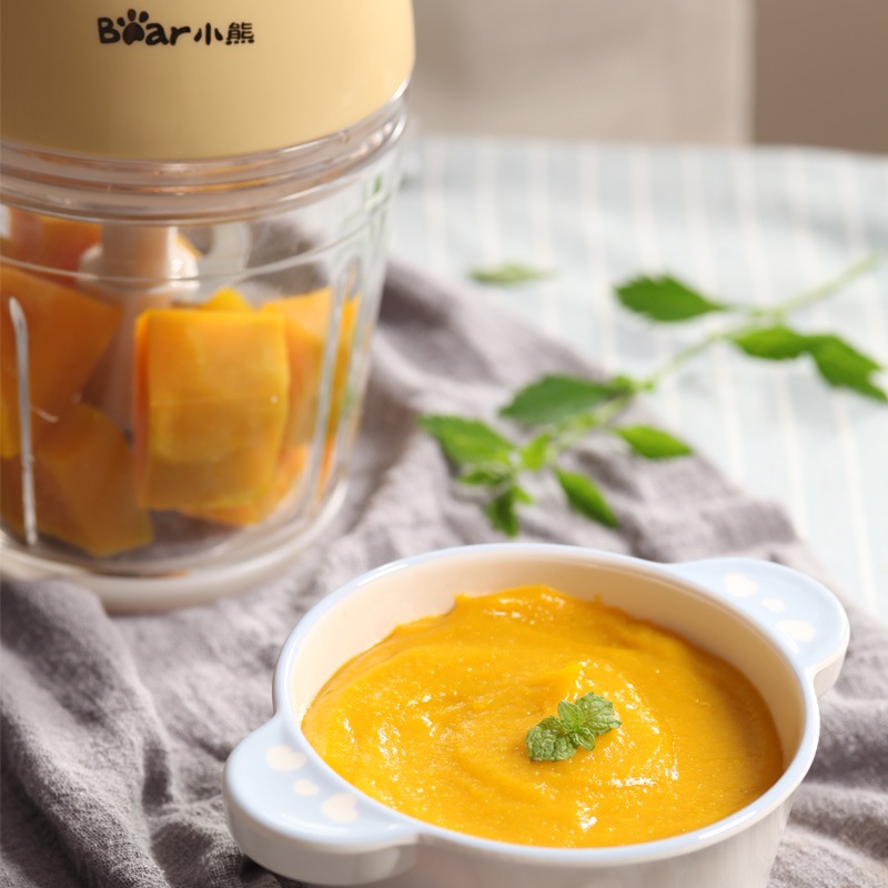 Máy Xay Thịt, Sinh Tố, Đồ Ăn Dặm Cho Bé KidsWorld Bear QSJ-B02R1/B02R1 Dung Tích 0 6L Công Suất 300W Chính Hãng