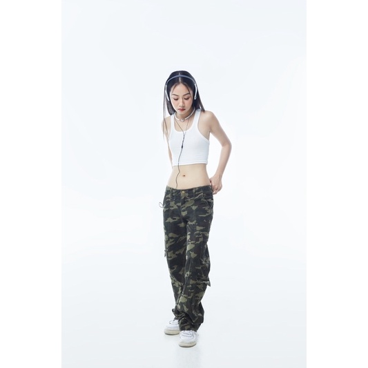 MILITARY CARGO PANTS - QUẦN LƯNG THẤP CAMO