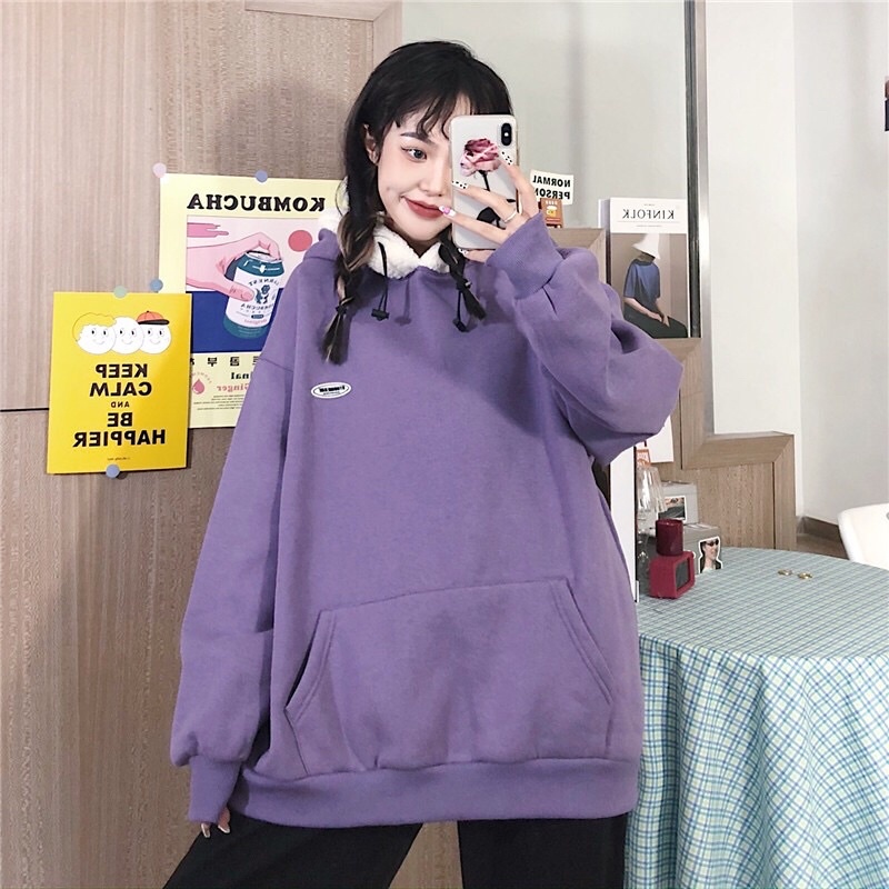 Áo hoodie nỉ bông dày dặn unisex