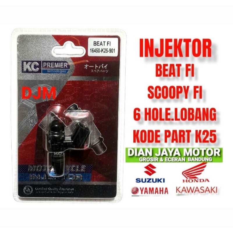 Đầu Phun 6 Lỗ K25 KZL Cho Xe HONDA BEAT FI