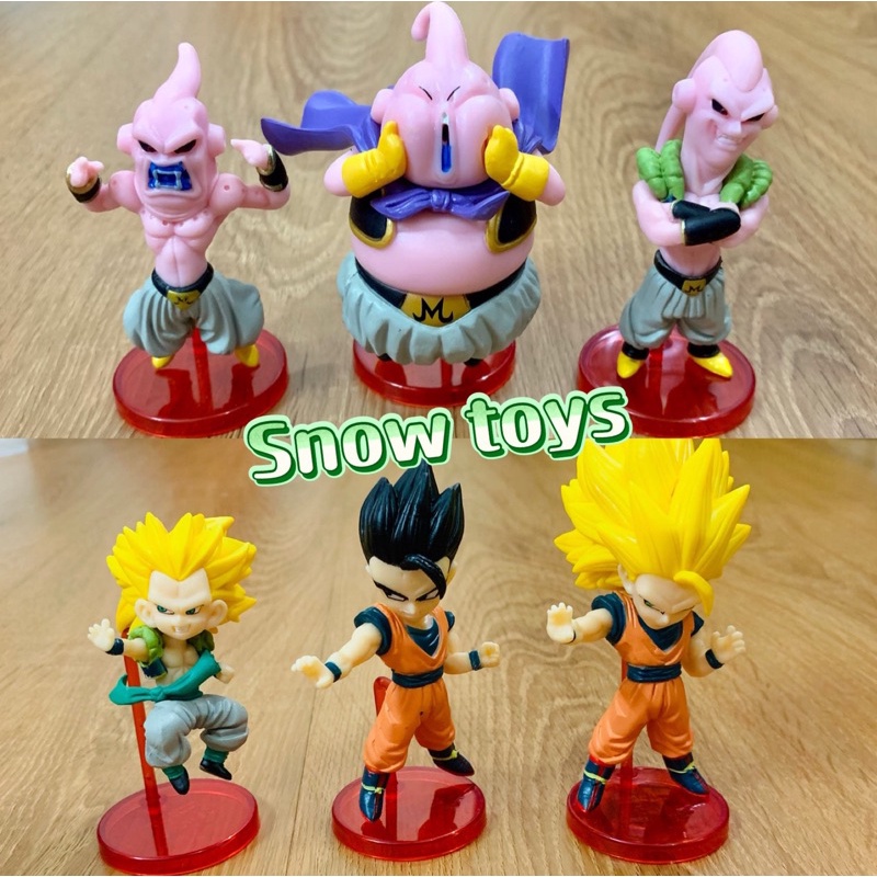 Mô hình Dragon Ball - Mô hình Majin Buu Buutenks Super Buu Gohan Goku Gotenks SSJ3 Ma bư mập gầy - Cao 10~12cm