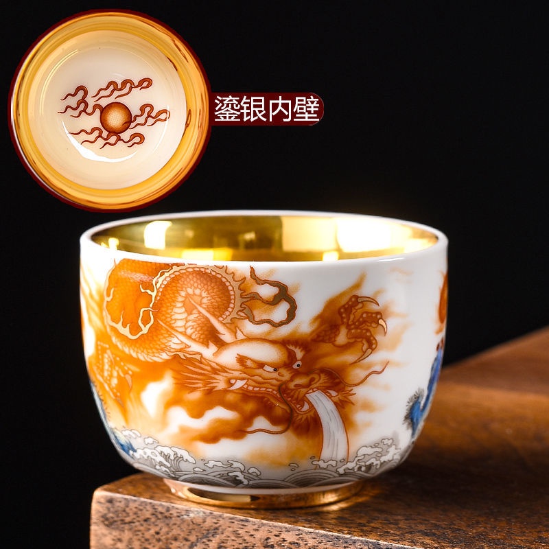 Tách Uống Trà Bằng Gốm Sứ Phong Cách Trung Hoa Độc Đáo
