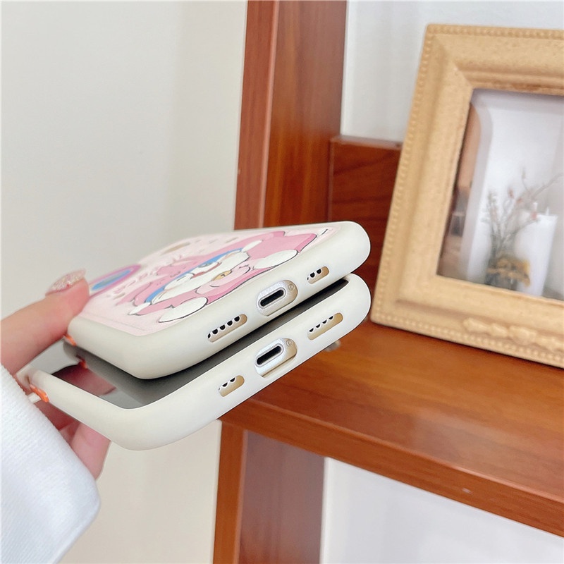 Ốp Điện Thoại Da Viền tpu Dẻo In Họa Tiết Hoạt Hình Góc Tròn Cho iphone 15 pro max 14 pro max 13 pro max 12 pro max