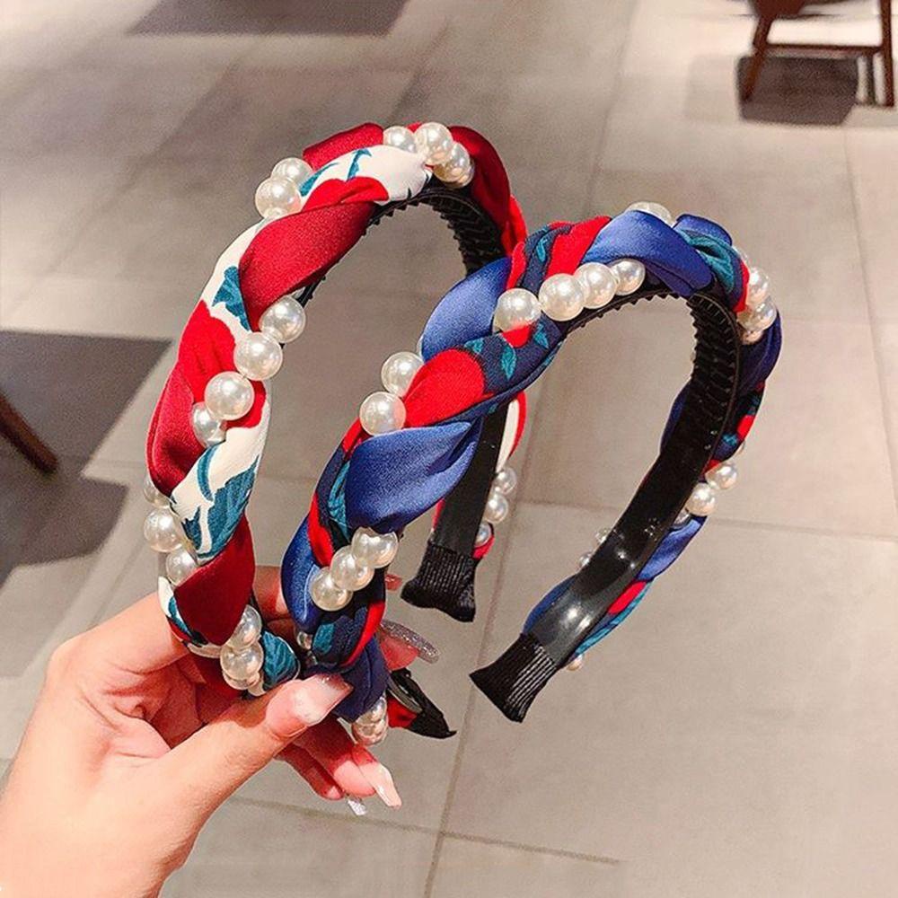 Băng Đô Cài Tóc Dạng Bện Xoắn Phong Cách Cổ Điển Thời Trang Cho Nữ Rửa Mặt / Trang Điểm