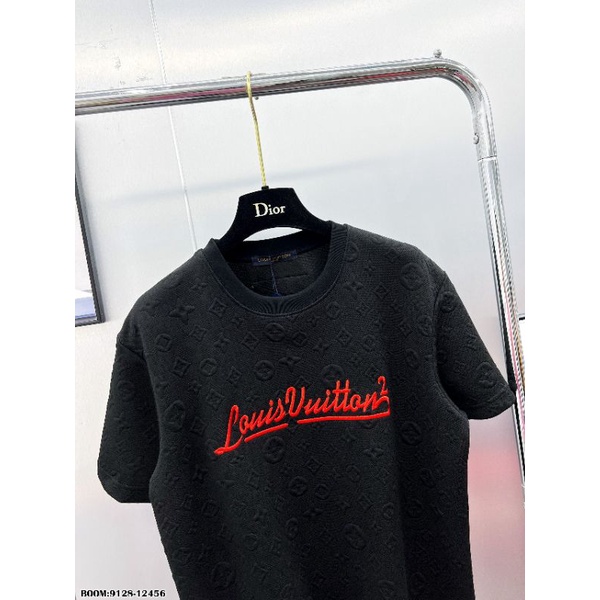 Áo phông vân nổi thêu chữ về mẫu thun mới tinh tình tình, hàng hot cho hè này_9128