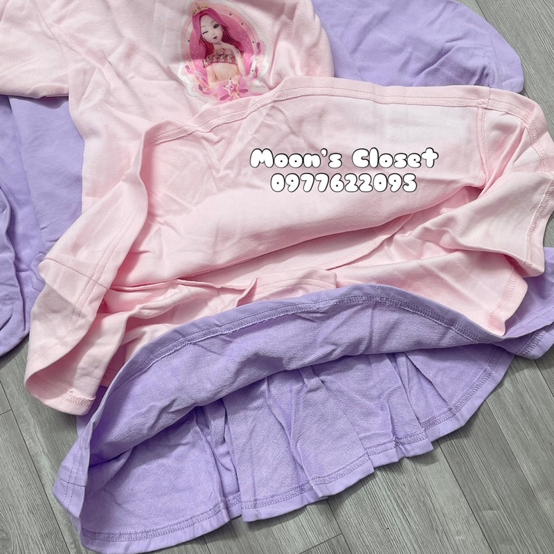 HQ- Áo Váy nỉ đuôi cá xuất dư size 100-140