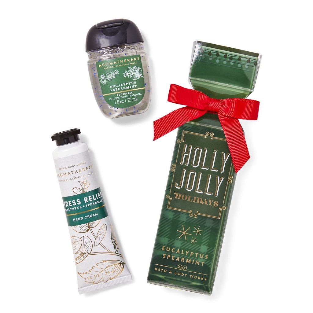 Set quà tặng Bath&Body Works gồm kem dưỡng da tay và Gel rửa tay khô Spearmint