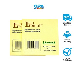 Giấy ghi nhớ, giấy note vàng Promoti 3x3