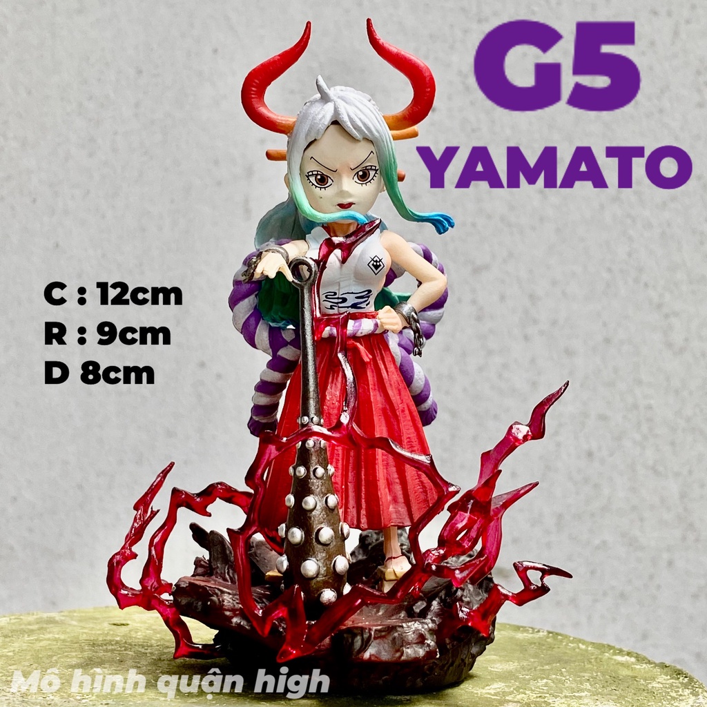 Mô hình G5 hàng F1 One Piece - Ace Luffy Boa hancock Franky Mihawk Sabo Law Yamato Zoro Marco Doflamingo Kata