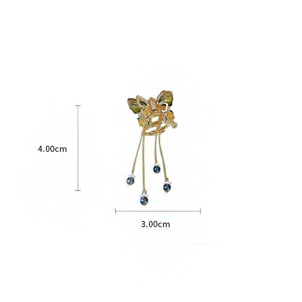 Kẹp Tóc Họa Tiết Hoa Và Bướm Kiểu Dáng Đơn Giản Ngọt Ngào|Kẹp Tóc Thiết Kế Xinh Xắn Thời Trang Cho Nữ