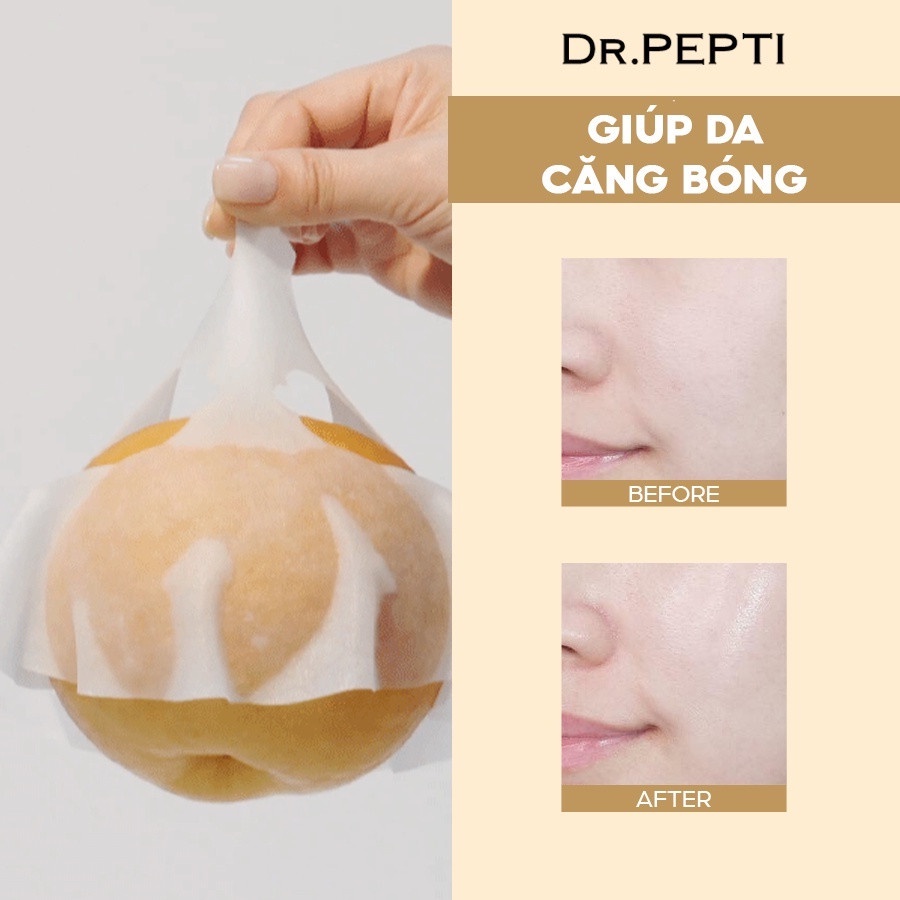 Mặt nạ dưỡng ẩm Dr. Pepti Centella Moist Energy Mask Hộp 7 miếng