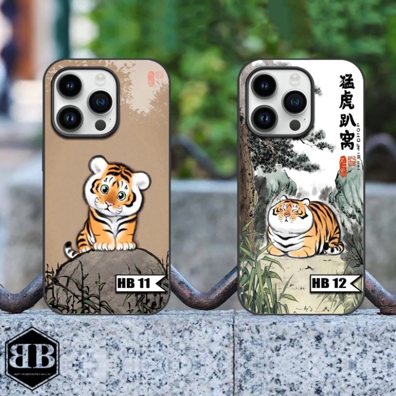 Ốp lưng kính cường lực Iphone 14 Pro / Iphone 14 Pro Max hổ con