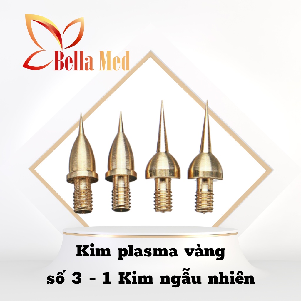 kim máy nhấn mí plasma đầu kim vàng