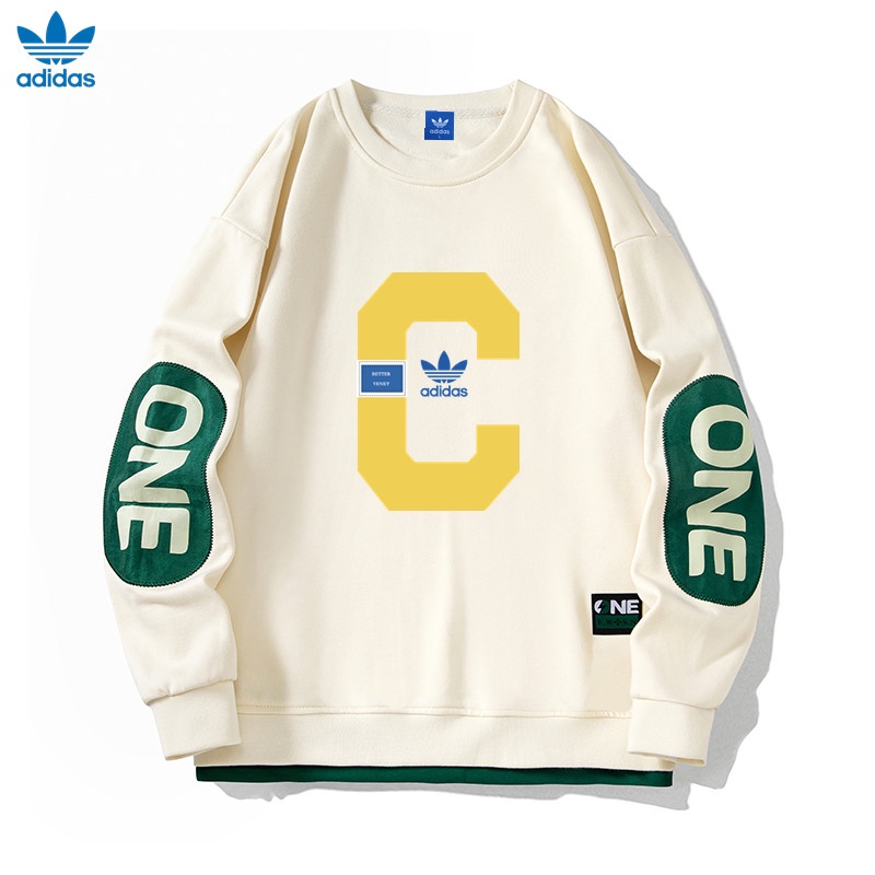 Áo Sweater Cotton Nguyên Chất Cổ Thuyền Hiệu Adidas Phong Cách Thể Thao Thời Trang Cho Nam Và Nữ M-8X