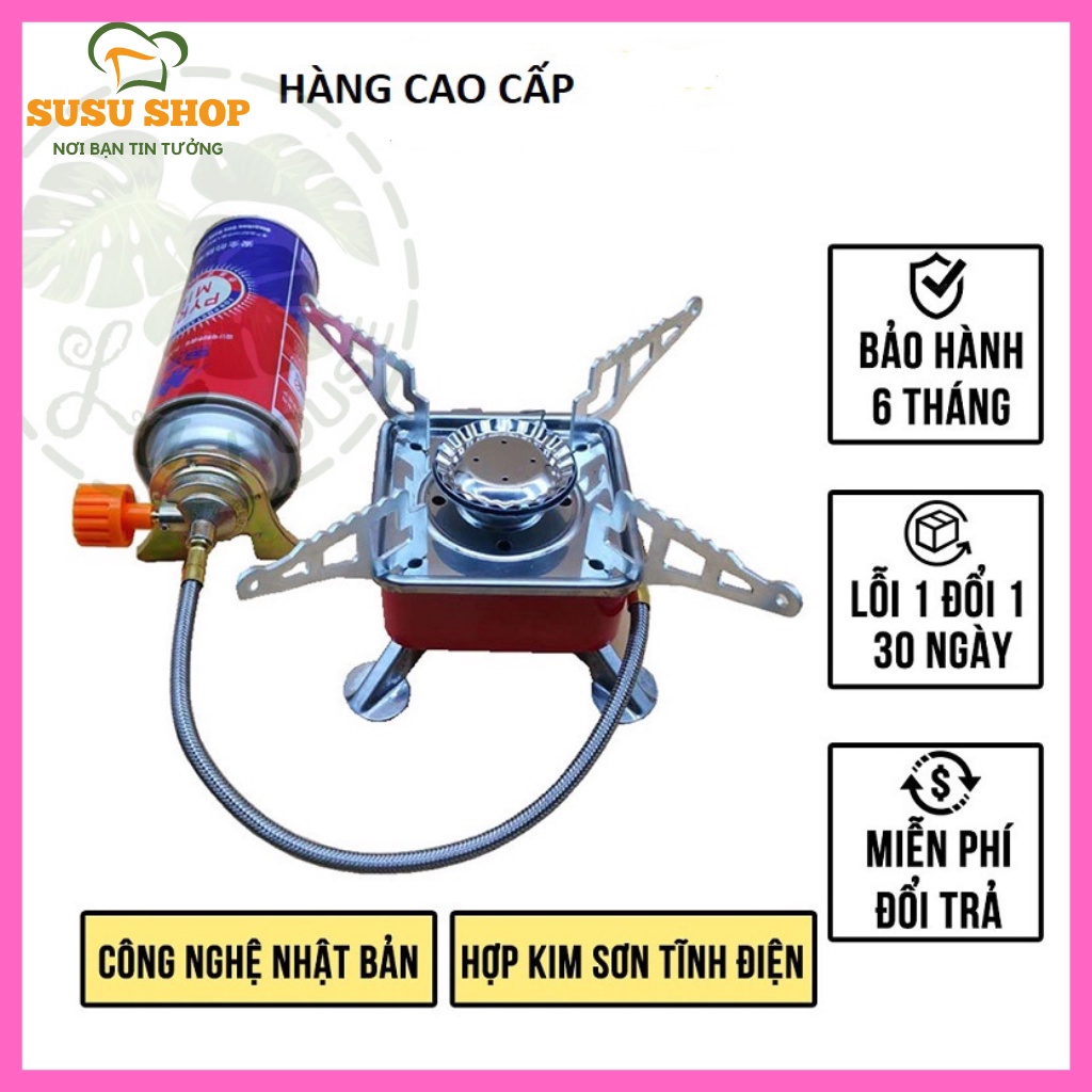 Bếp gas mini gấp gọn du lịch dã ngoại, nhỏ gọn dễ dàng mang theo bên người, Loại có dây và Không dây