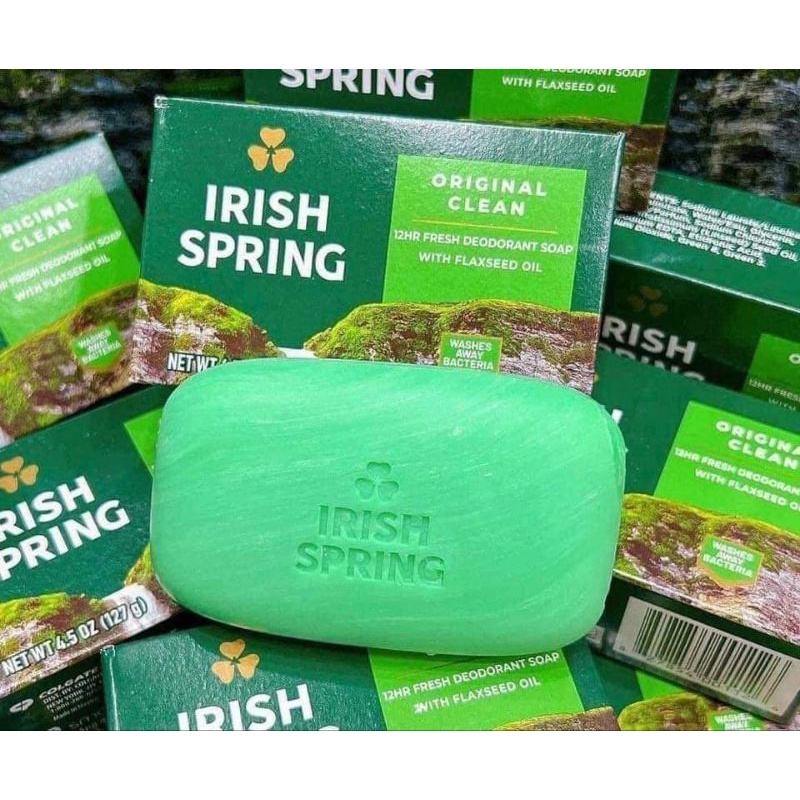 COMBO 5 CỤC Xà Bông Cục Diệt Khuẩn Irish Spring Deodorant Soap Original 104.8g Của MỸ