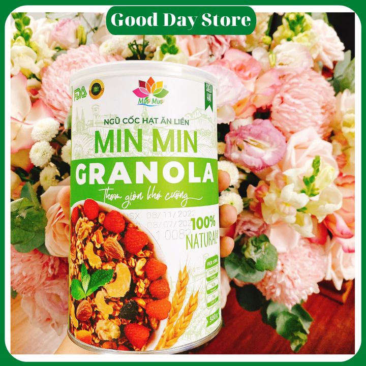 Ngũ cốc hạt ăn liền Granola Min Min,Granola Min Min siêu hạt ăn kiêng,ngũ cốc giảm cân dinh dưỡng