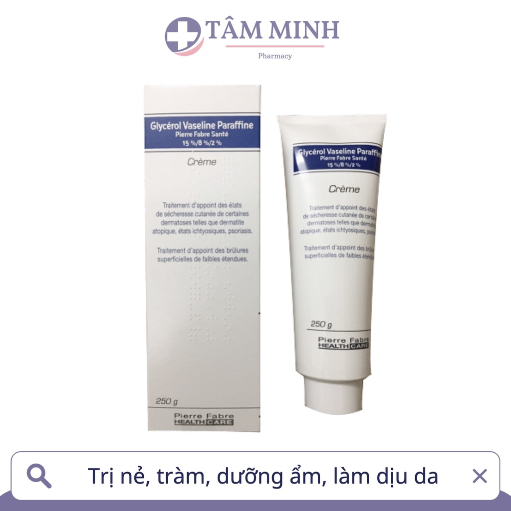 KEM DƯỠNG ẨM DEXERYL CREME/ GLYCEROL VASELIN PHÁP HẾT NẺ, CHÀM SỮA, MẨN NGỨA, RÔM SẢY TRẺ EM/ NGƯỜI LỚN 50G/250G