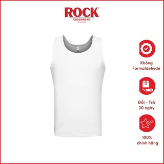 Áo thun ba lỗ nam không đường may cotton 100% ROCK 5075 thấm hút tốt, bo ngực mạnh mẽ cá tính mặc nhà, mặc lót, tập gym