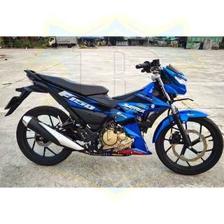 Tem rời Satria fi xanh bụng đen