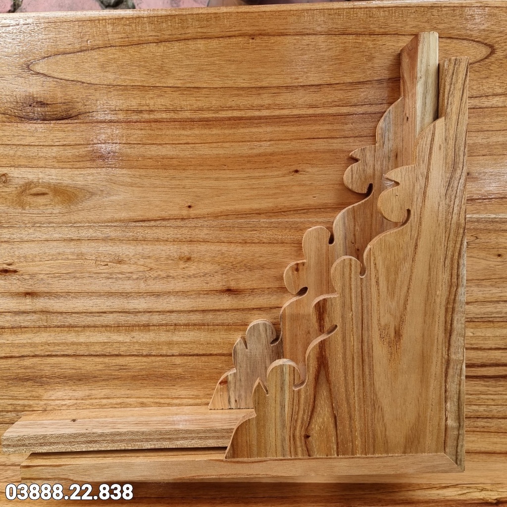 Bàn thờ treo tường gỗ xoan ngang 100cm hàng đẹp nhiều kích thước