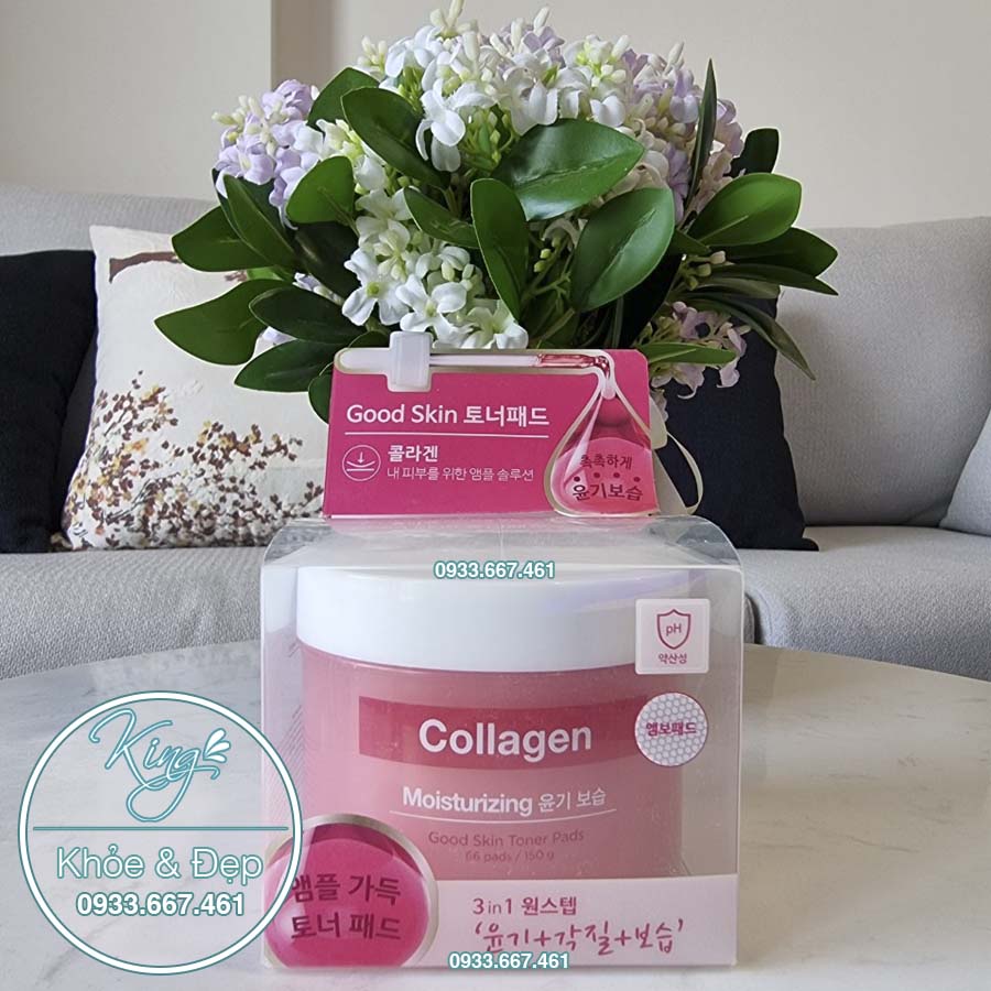 Nước Hoa Hồng Nature Republic Collagen Good Skin Toner Pad