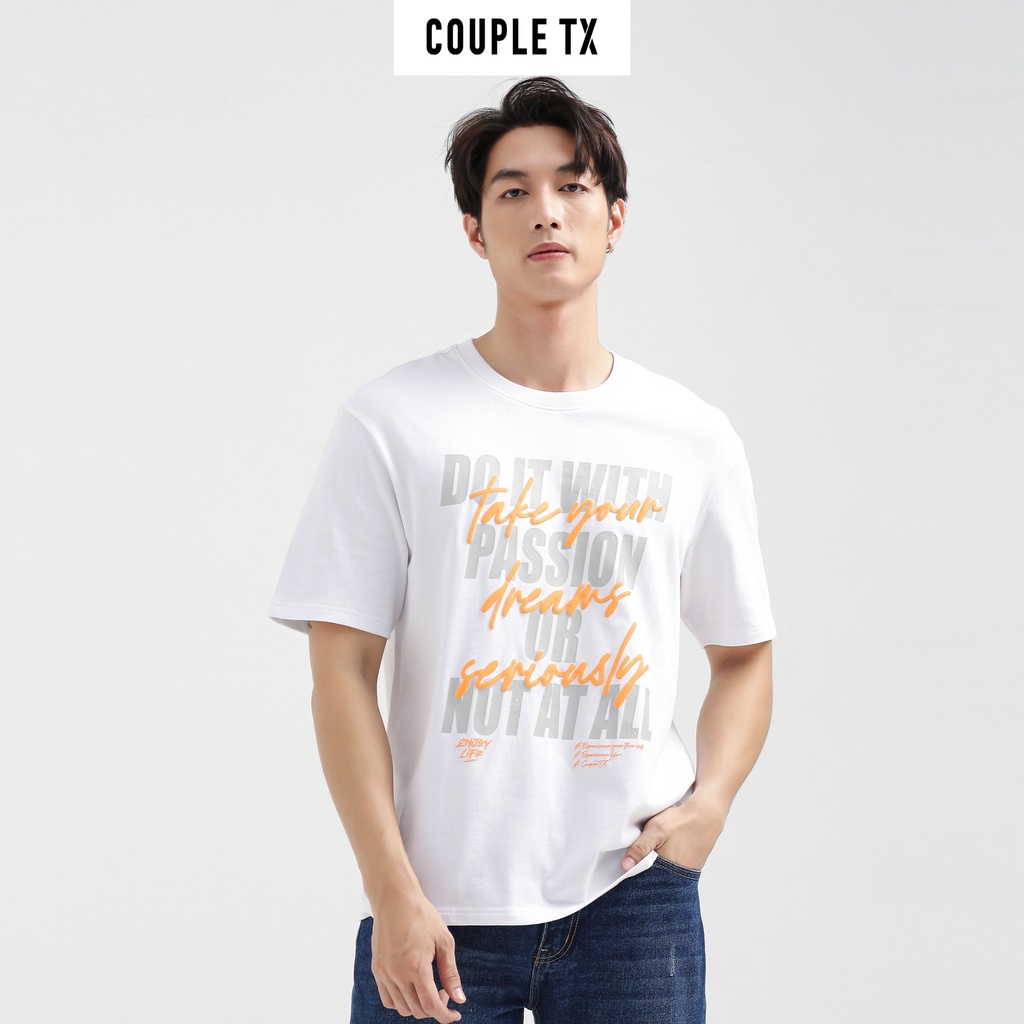 Áo Thun Nam Couple TX Relax Fit In Typo Take Your Dreams Seriously MTS 1197
